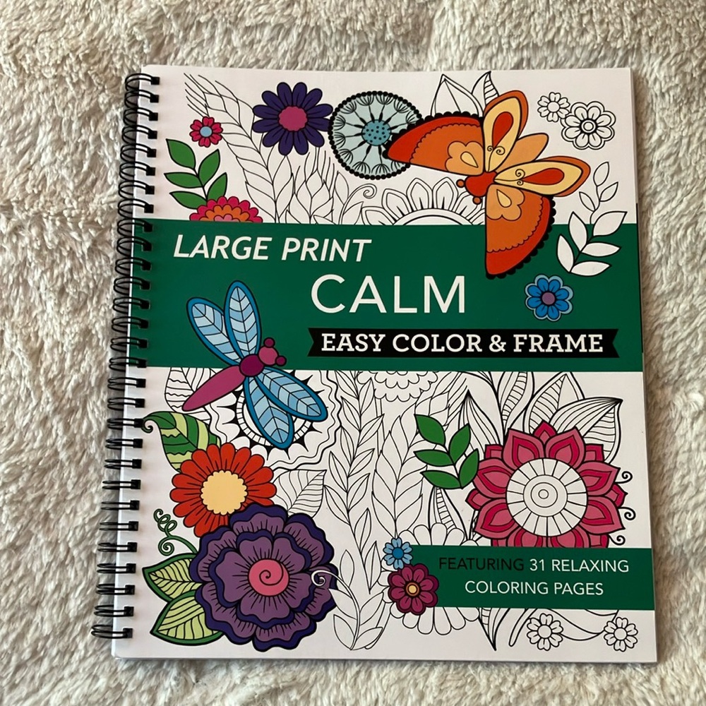 Large Print Calm Coloring Book
